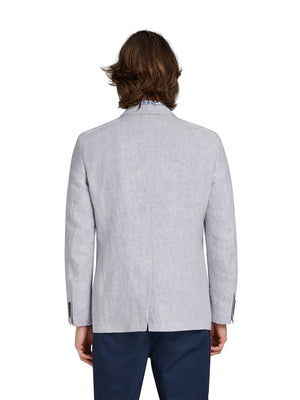 Linen Blazer - Grey