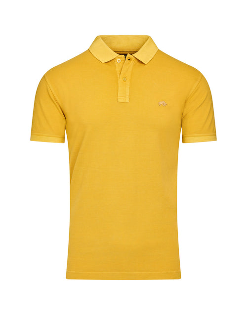 Garment Dye Pique Polo - Yellow
