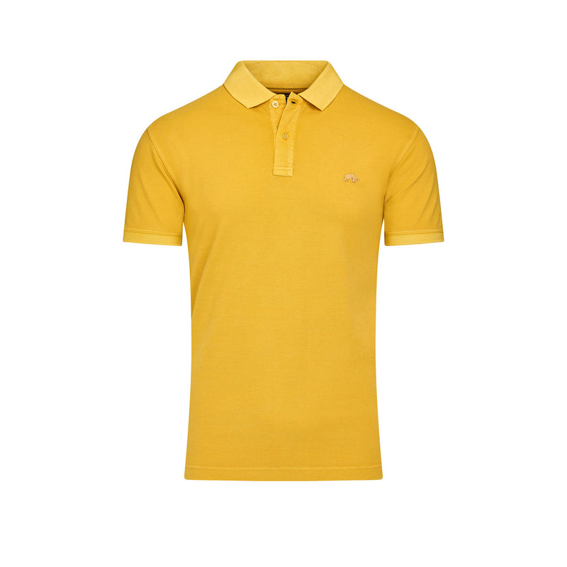 Garment Dye Pique Polo - Yellow