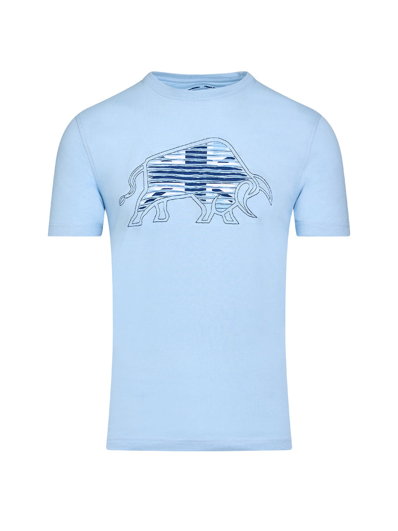 Slash Bull T-Shirt - Sky Blue