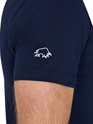 Rugby Club Back Print T-Shirt - Navy