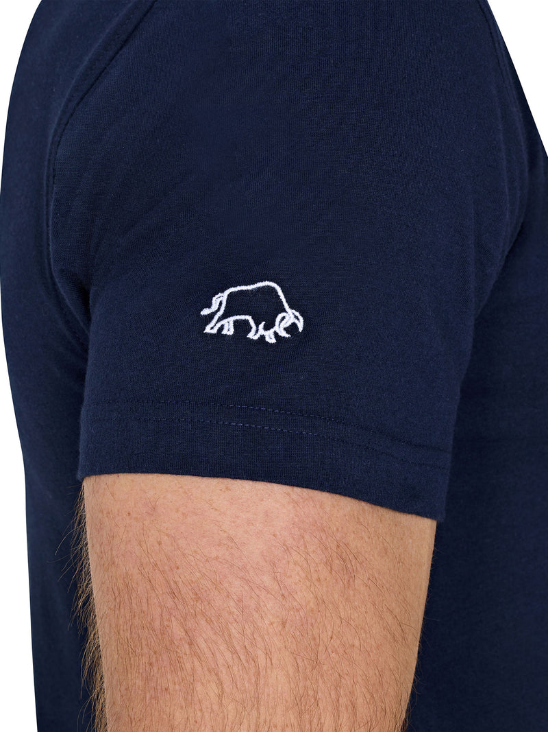 Rugby Club Back Print T-Shirt - Navy