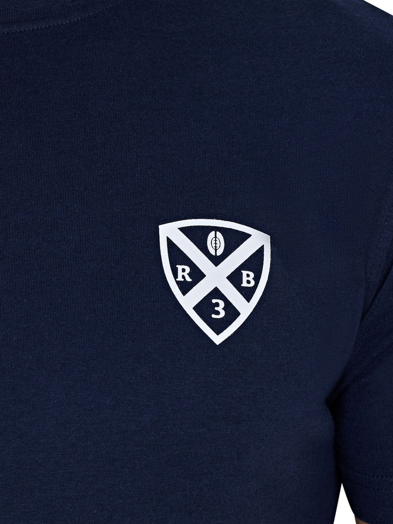 Rugby Club Back Print T-Shirt - Navy