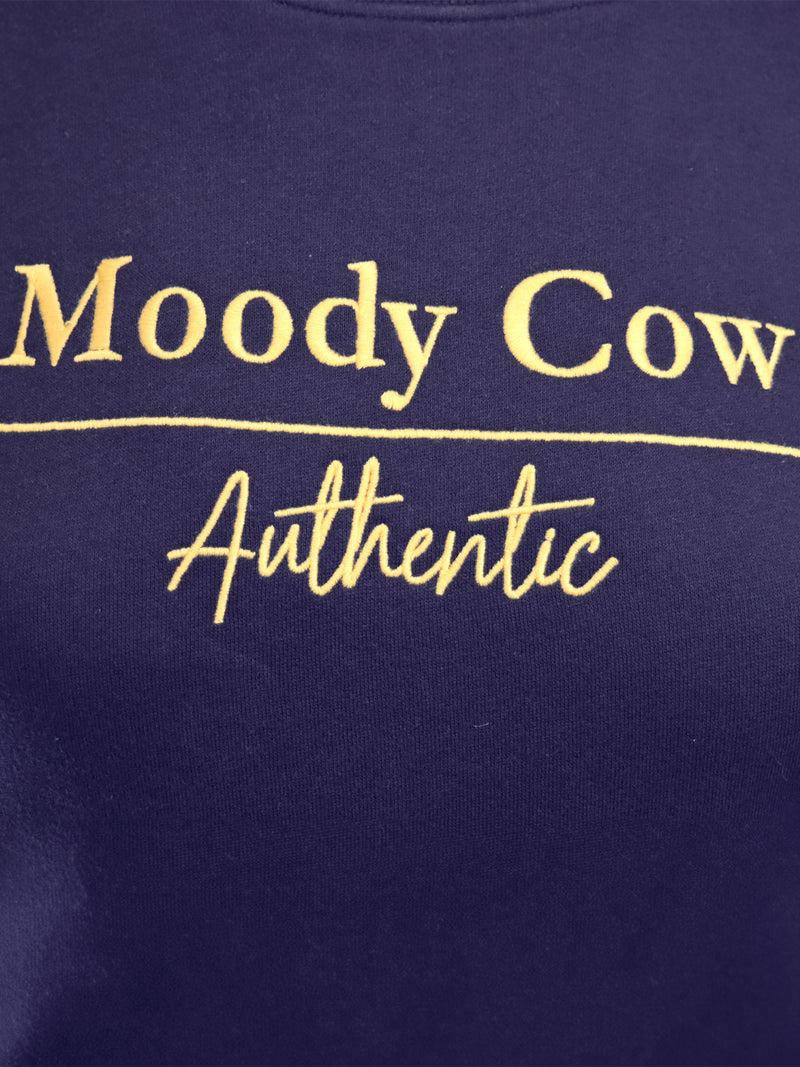 Moody Cow Authentic Crew Neck Sweat - Navy