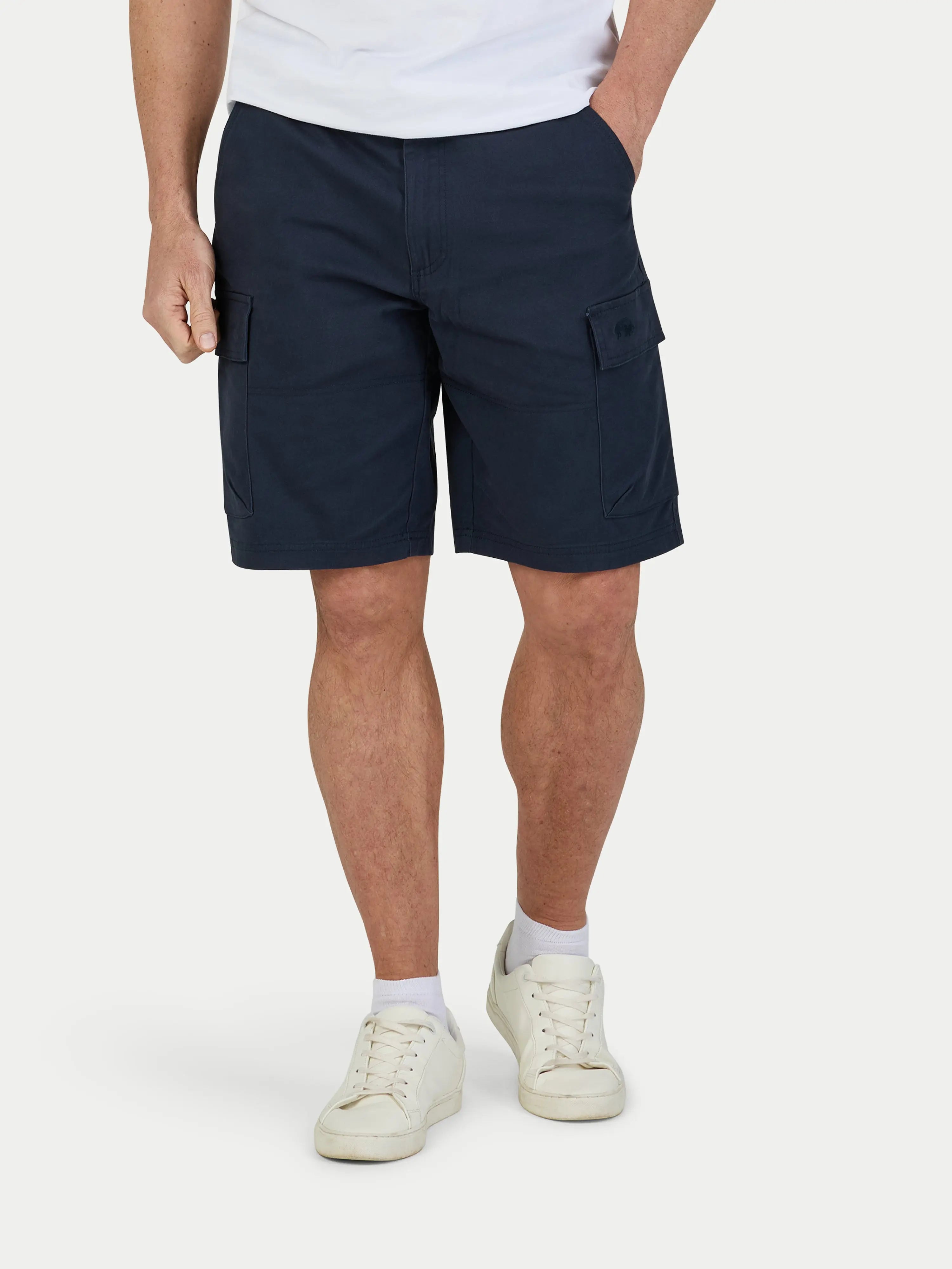 Men's Classic Cargo Shorts in Navy | Raging Bull Clothing