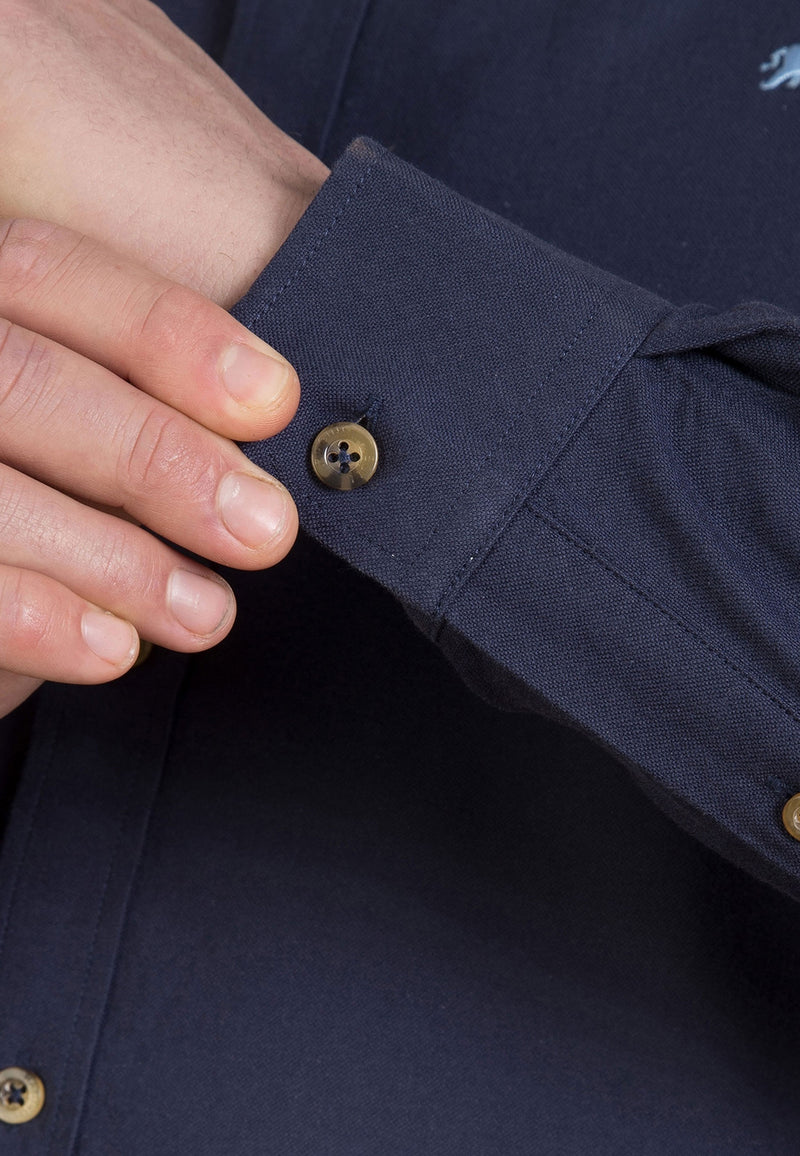 Long Sleeve Classic Oxford Shirt - Navy