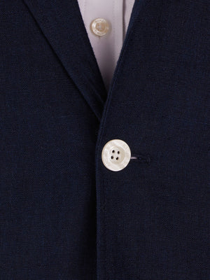 Linen Blazer - Navy