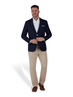 Linen Blazer - Navy