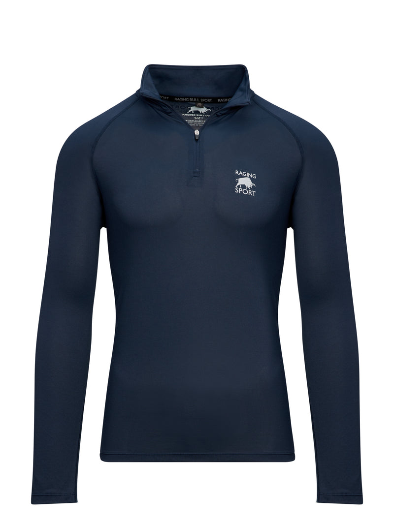 Performance Long Sleeve Quarter Zip - Navy
