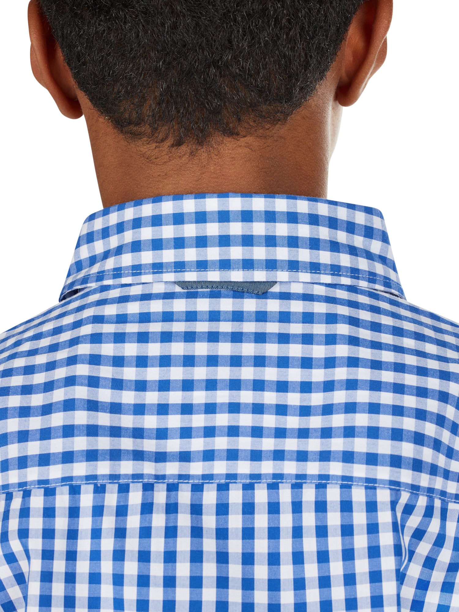 Mens short deals sleeve gingham shirt