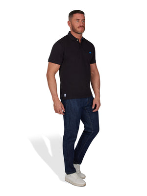 MNDF Classic Organic Polo - Black