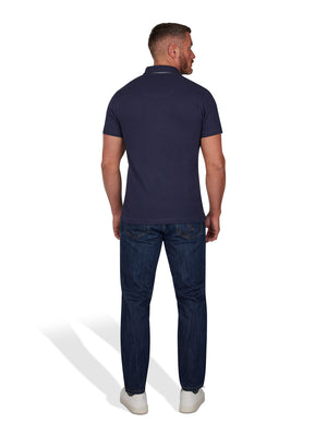 MNDF Classic Organic Polo - Navy