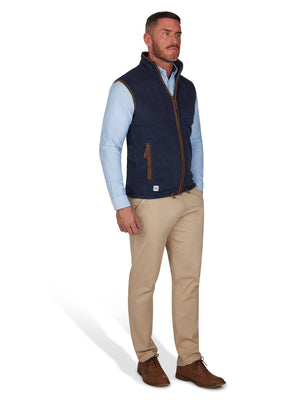 MNDF Fleece Gilet - Navy