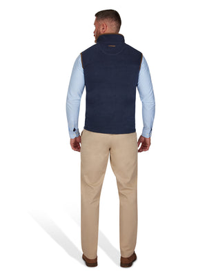 MNDF Fleece Gilet - Navy