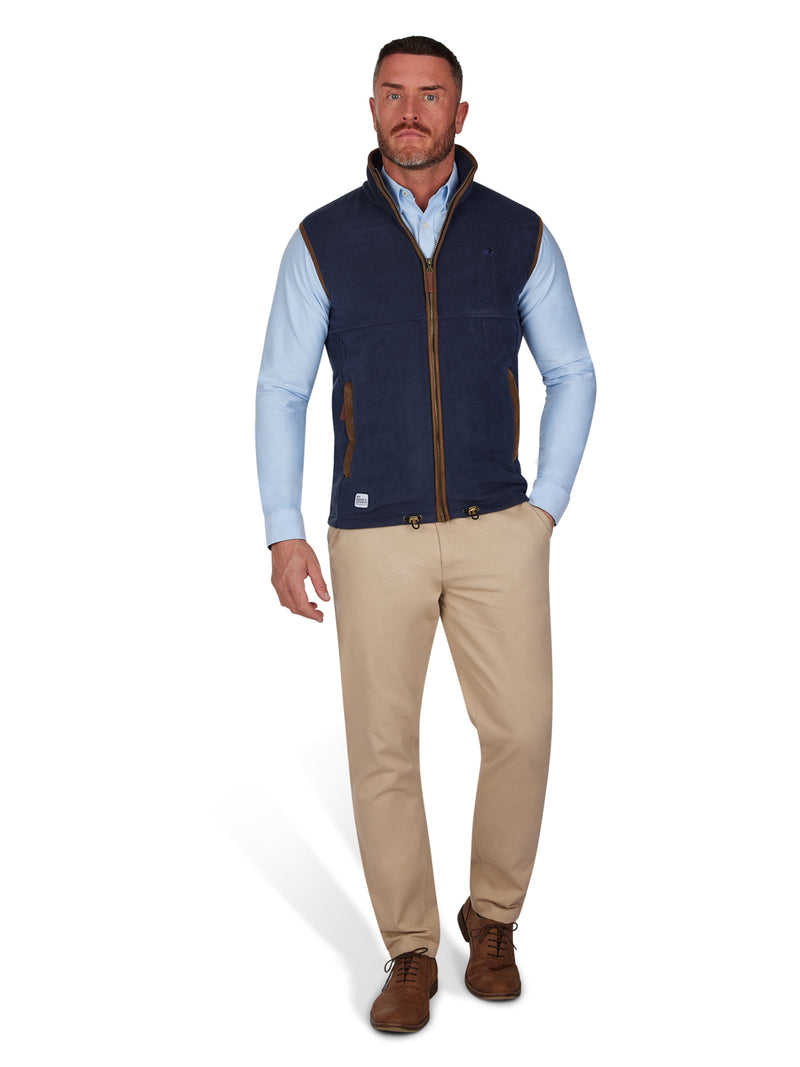 MNDF Fleece Gilet - Navy