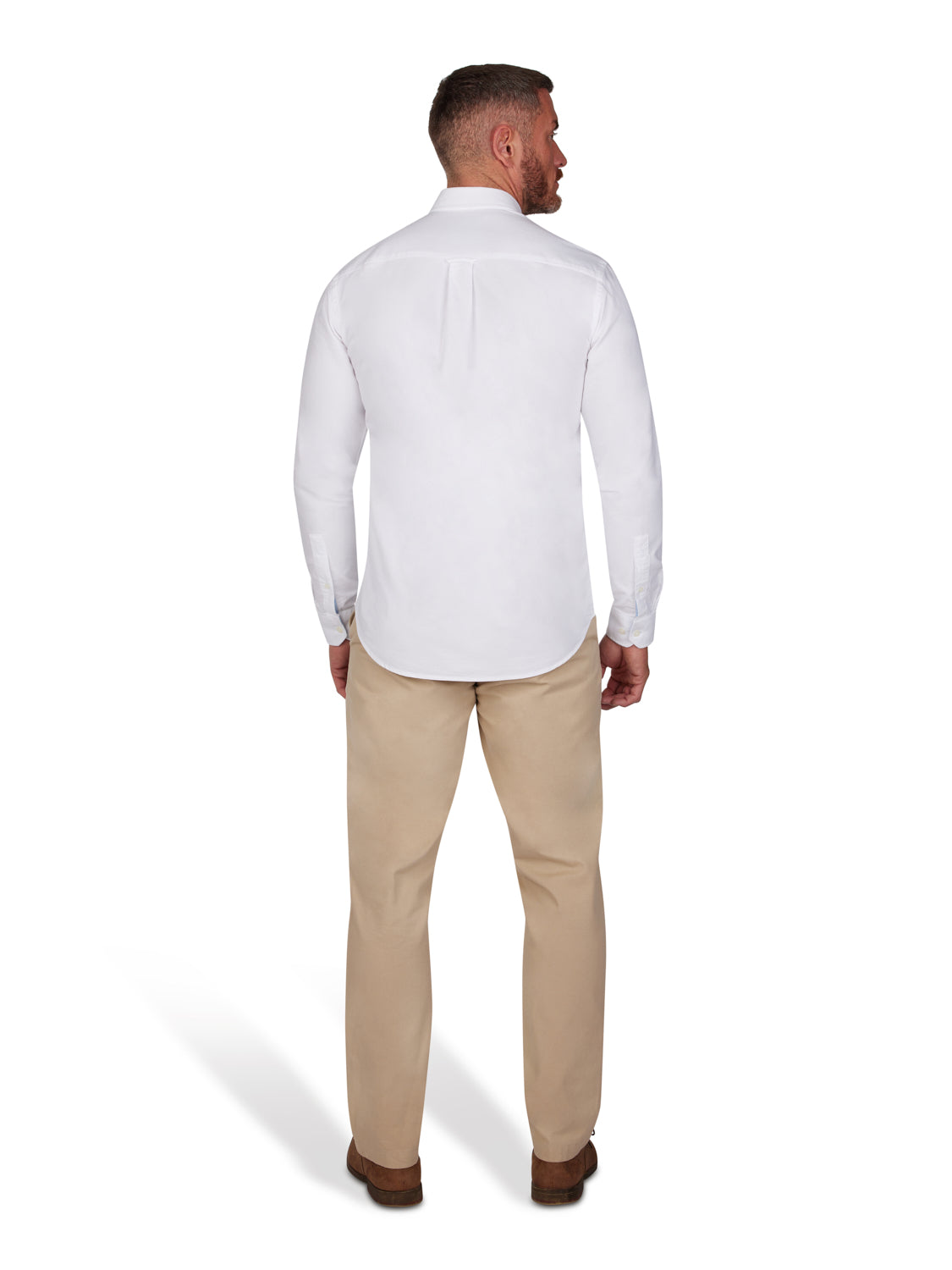 MNDF Long Sleeve Classic Oxford Shirt - White