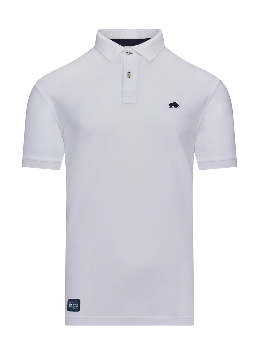 MNDF Classic Organic Polo - White – Raging Bull Clothing
