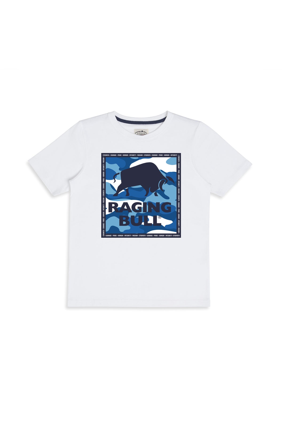 Camo Bull T-Shirt - White