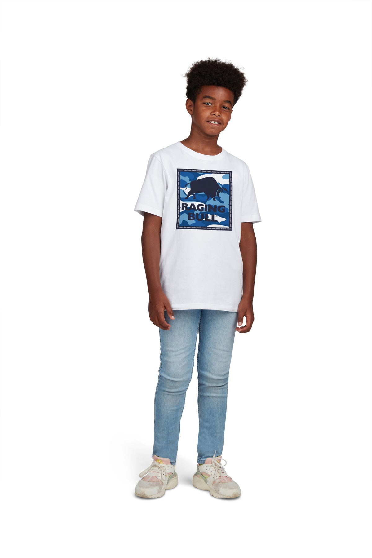 Camo Bull T-Shirt - White