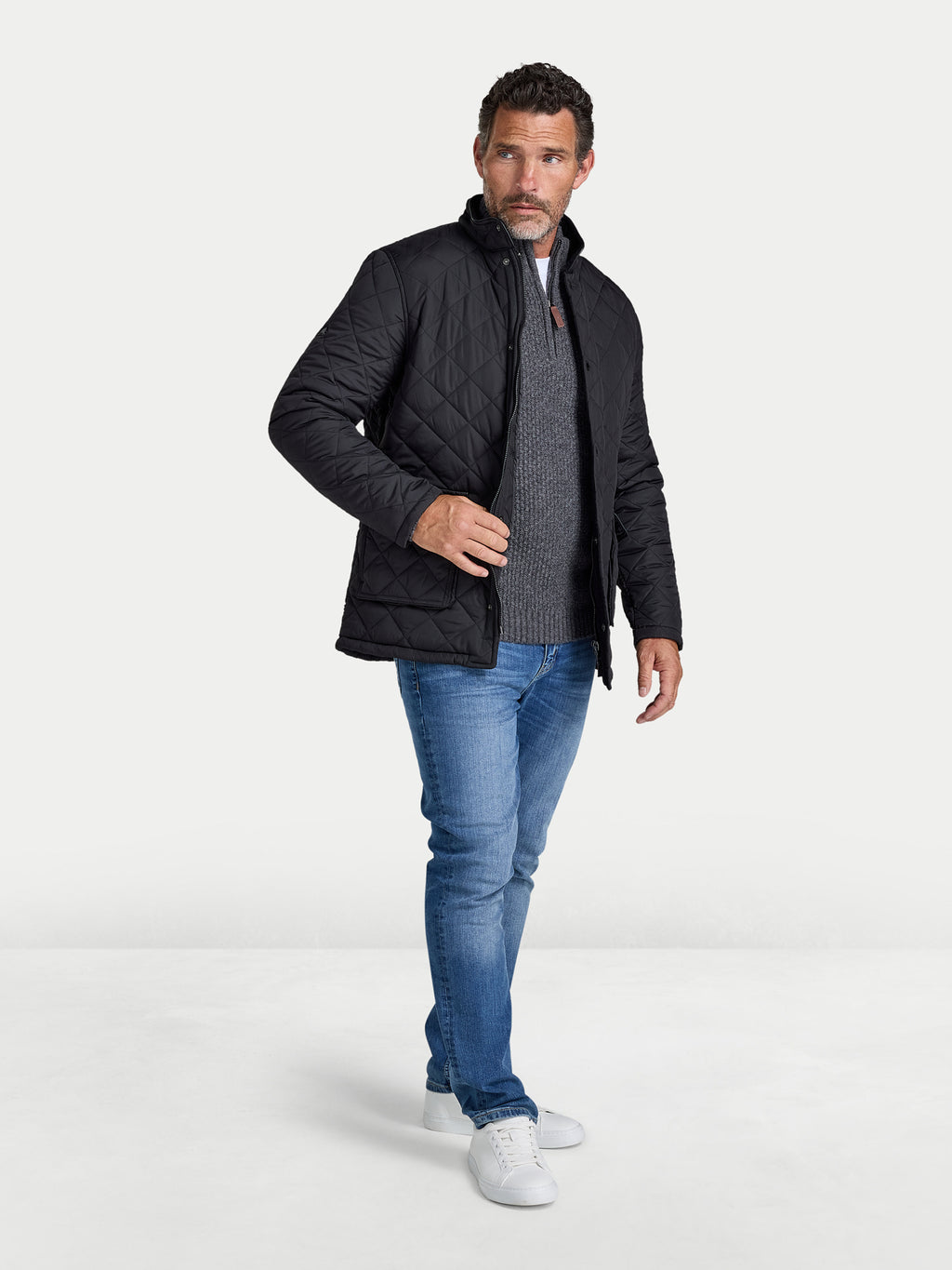 Quilted Jacket - Black