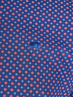 Long Sleeve Geo Print Shirt - Navy