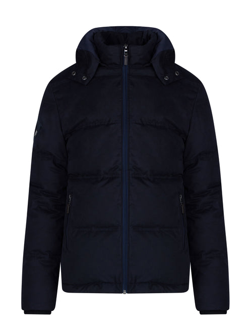 Hooded Puffer Jacket - Black