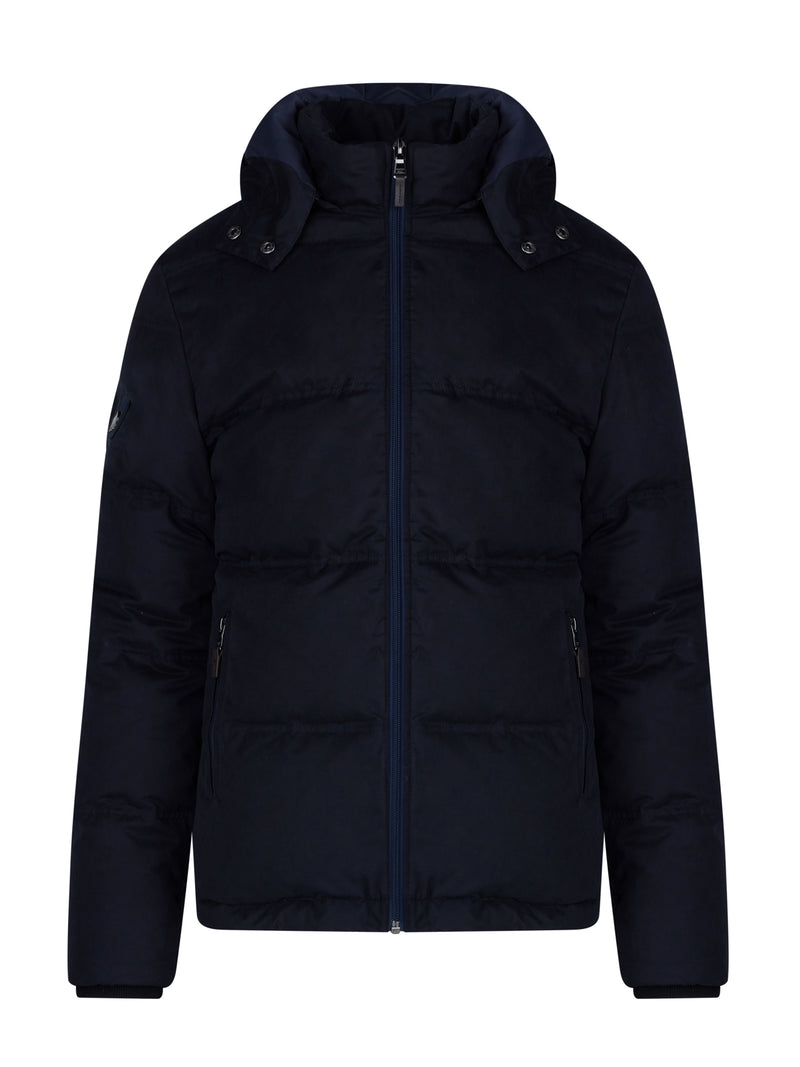 Hooded Puffer Jacket - Black