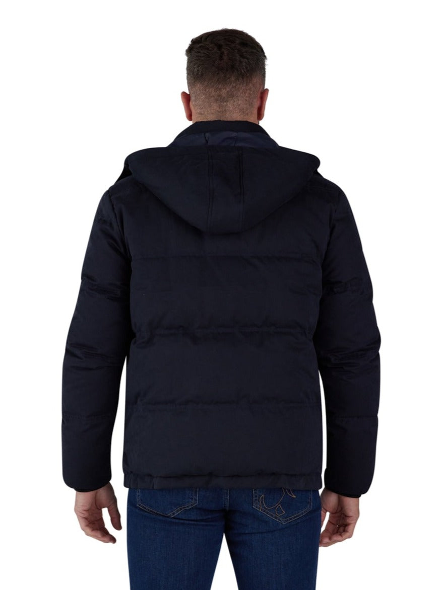 Hooded Puffer Jacket - Black