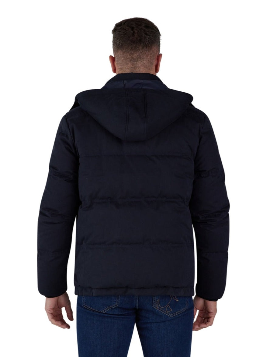 Hooded Puffer Jacket - Black – Raging Bull Clothing