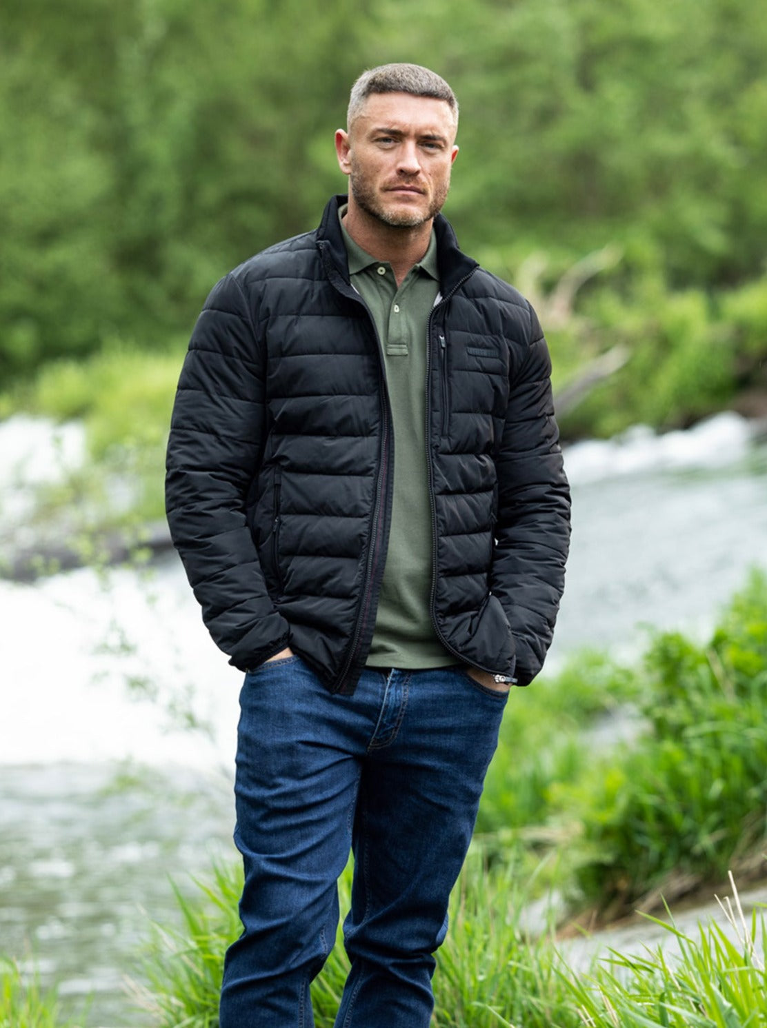Midweight Puffer Jacket - Black