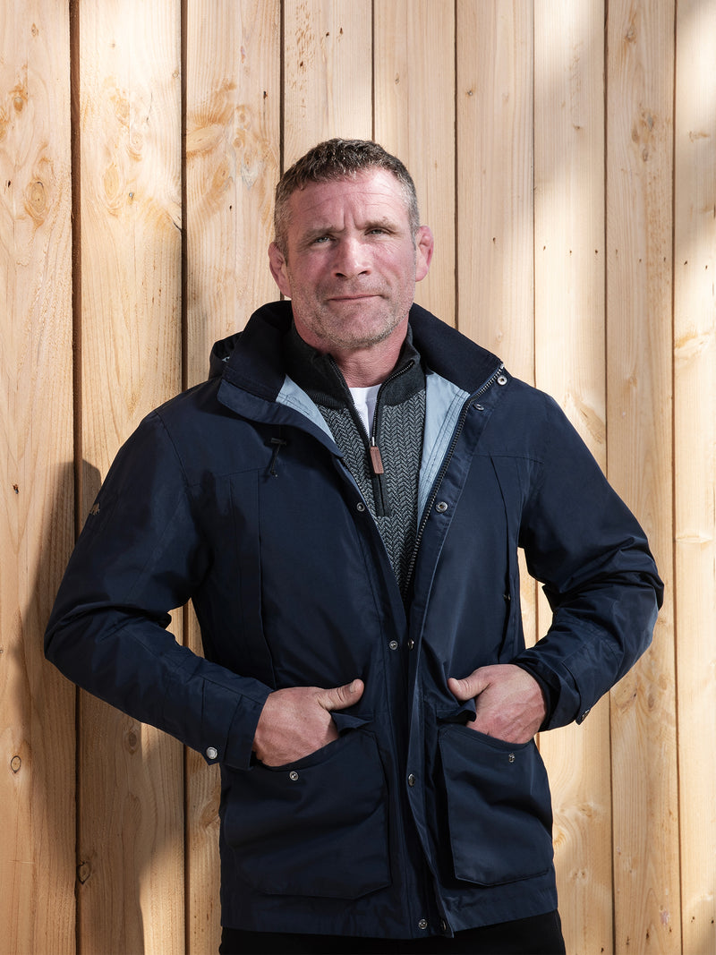 Waterproof Rain Jacket - Navy