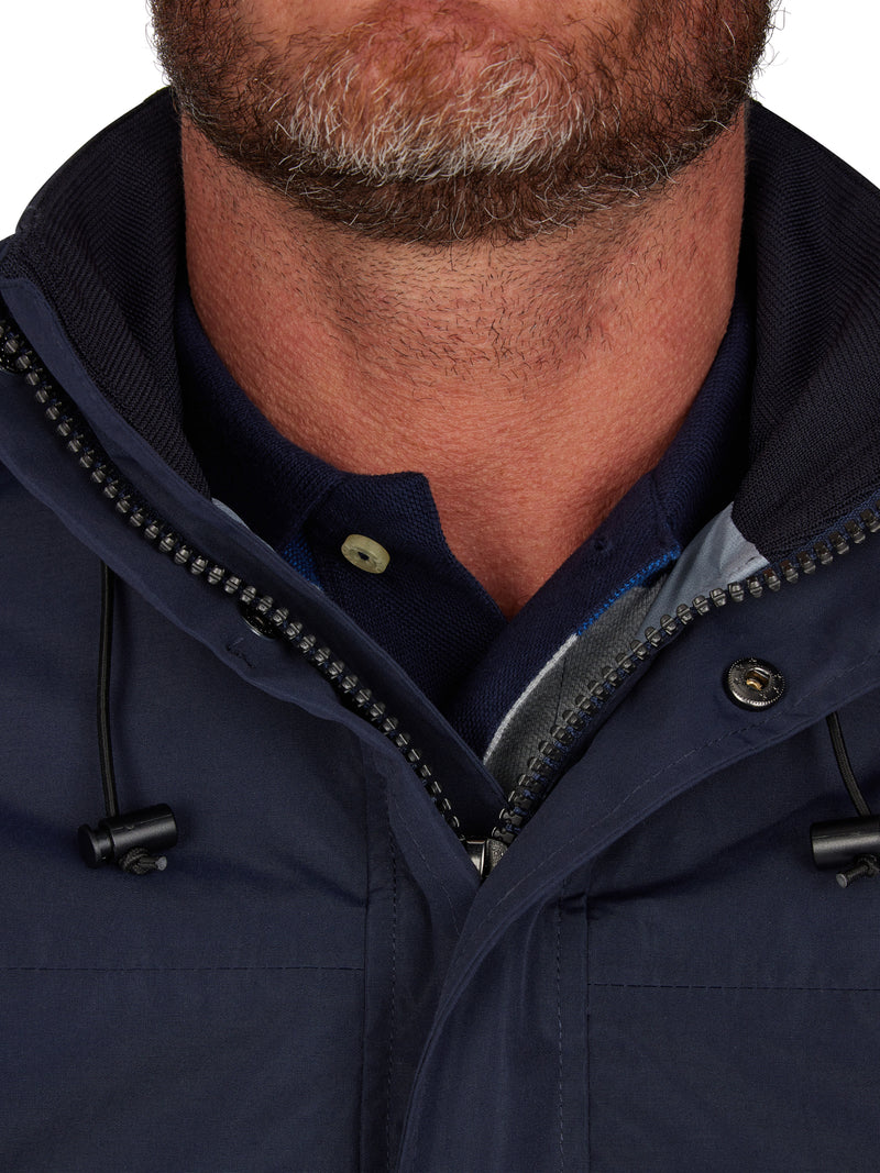 Waterproof Rain Jacket - Navy