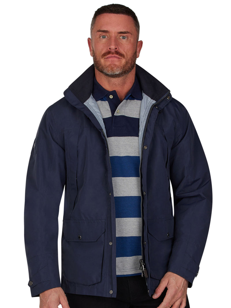 Waterproof Rain Jacket - Navy