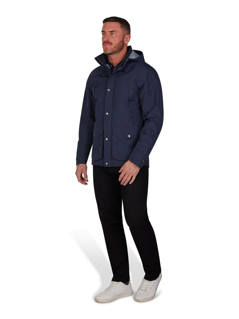 Waterproof Rain Jacket - Navy