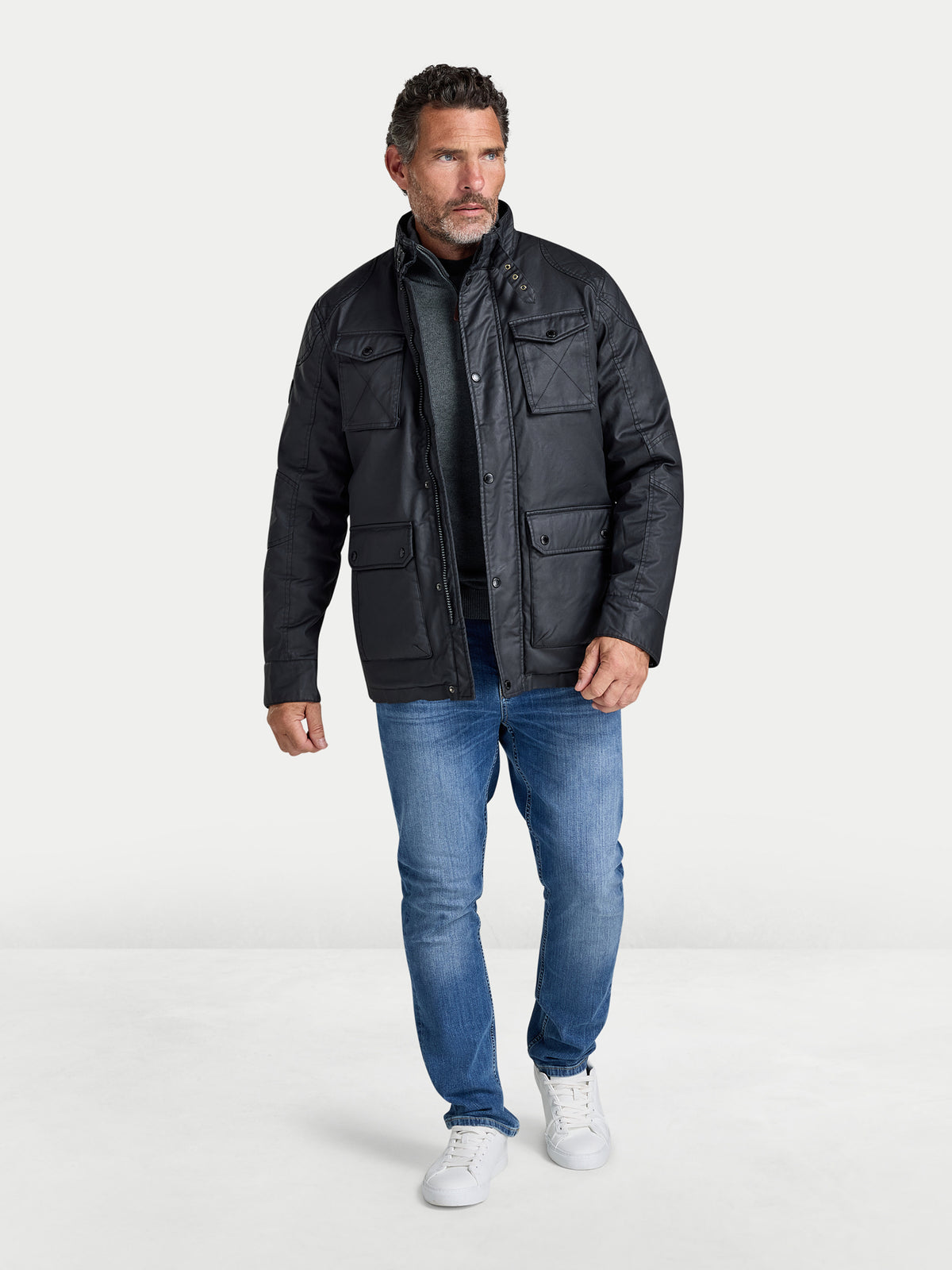 Wax Effect Jacket - Black