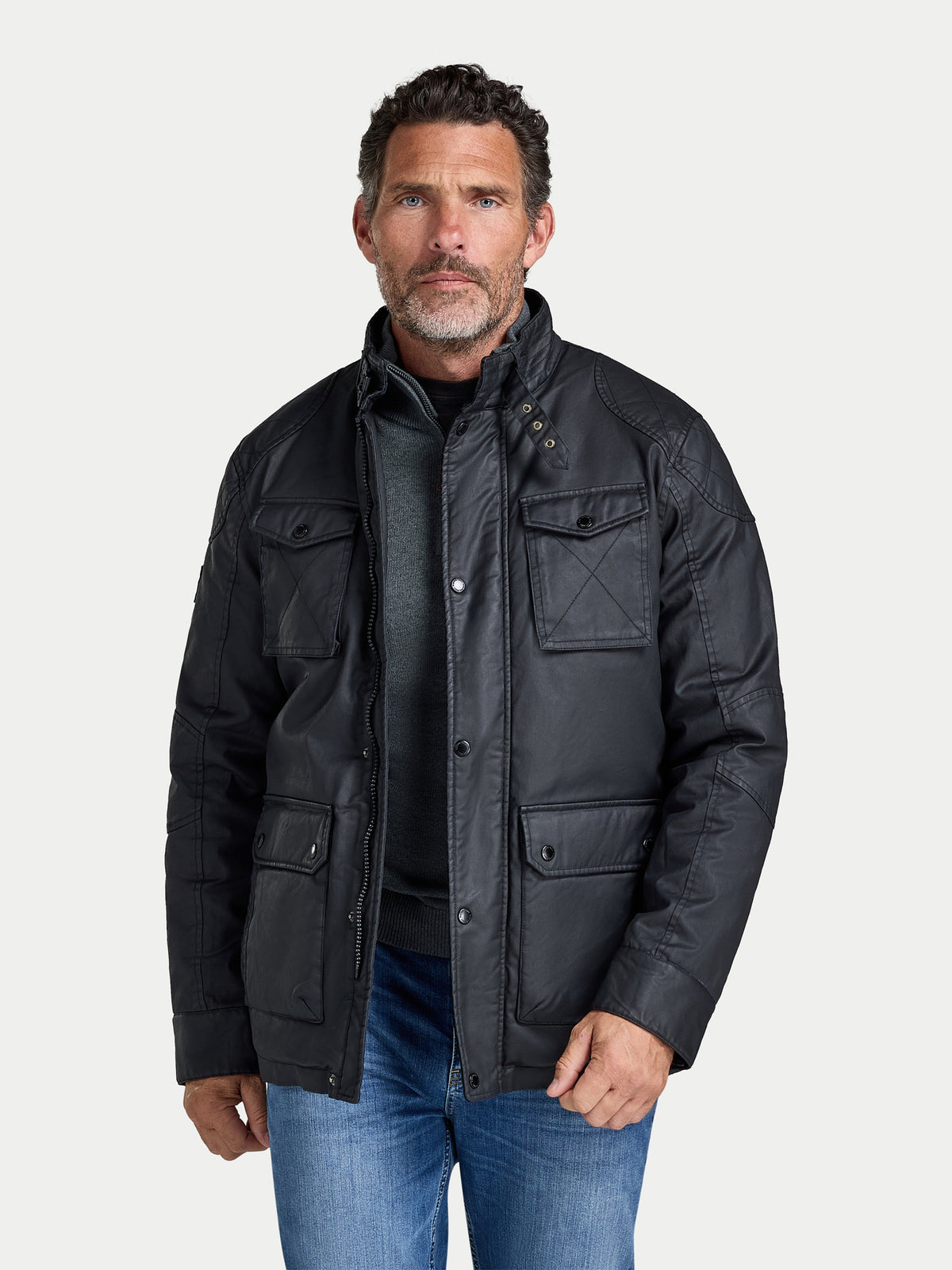 Wax Effect Jacket - Black