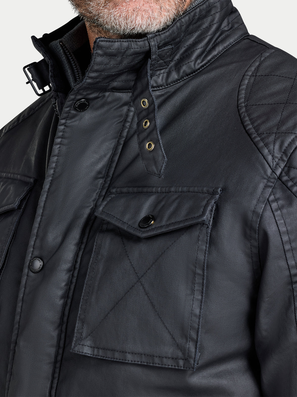 Wax Effect Jacket - Black