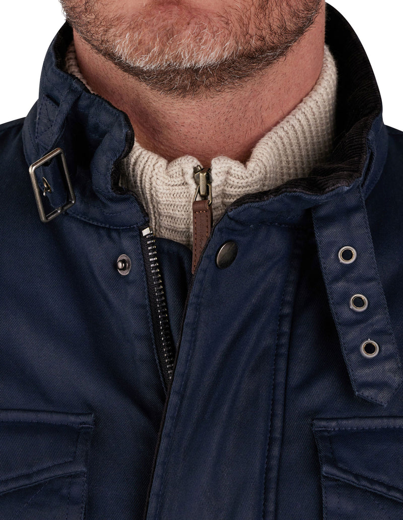 Wax Effect Jacket - Navy
