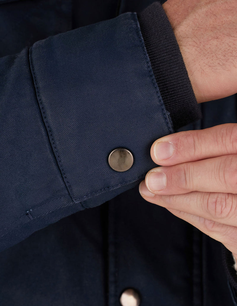 Wax Effect Jacket - Navy