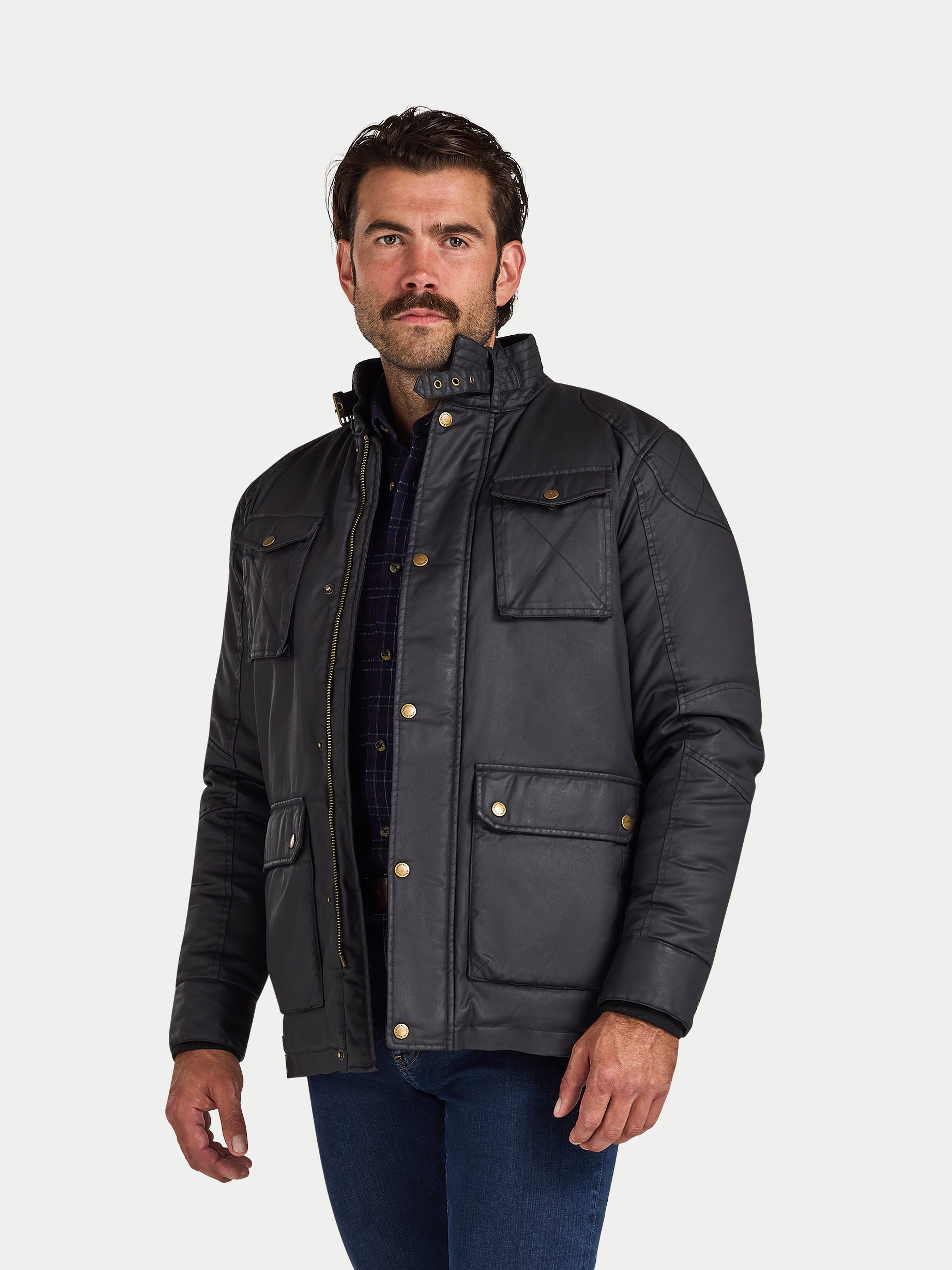 Wax Effect Jacket - Black