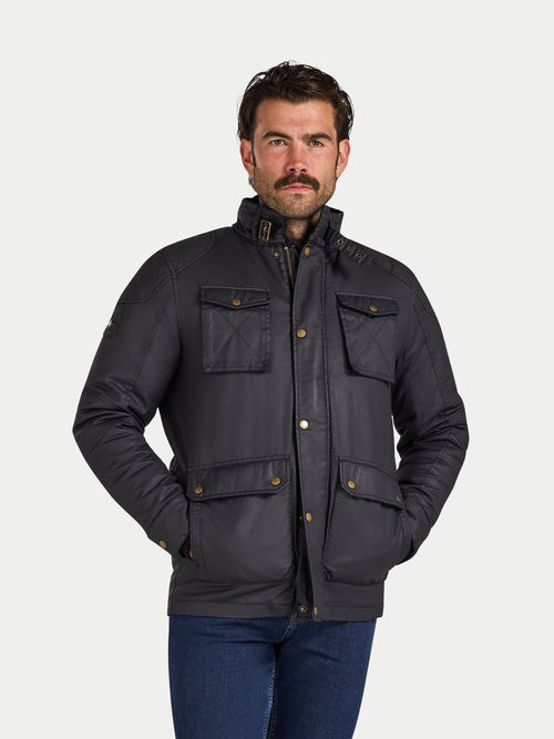 Wax Effect Jacket - Black