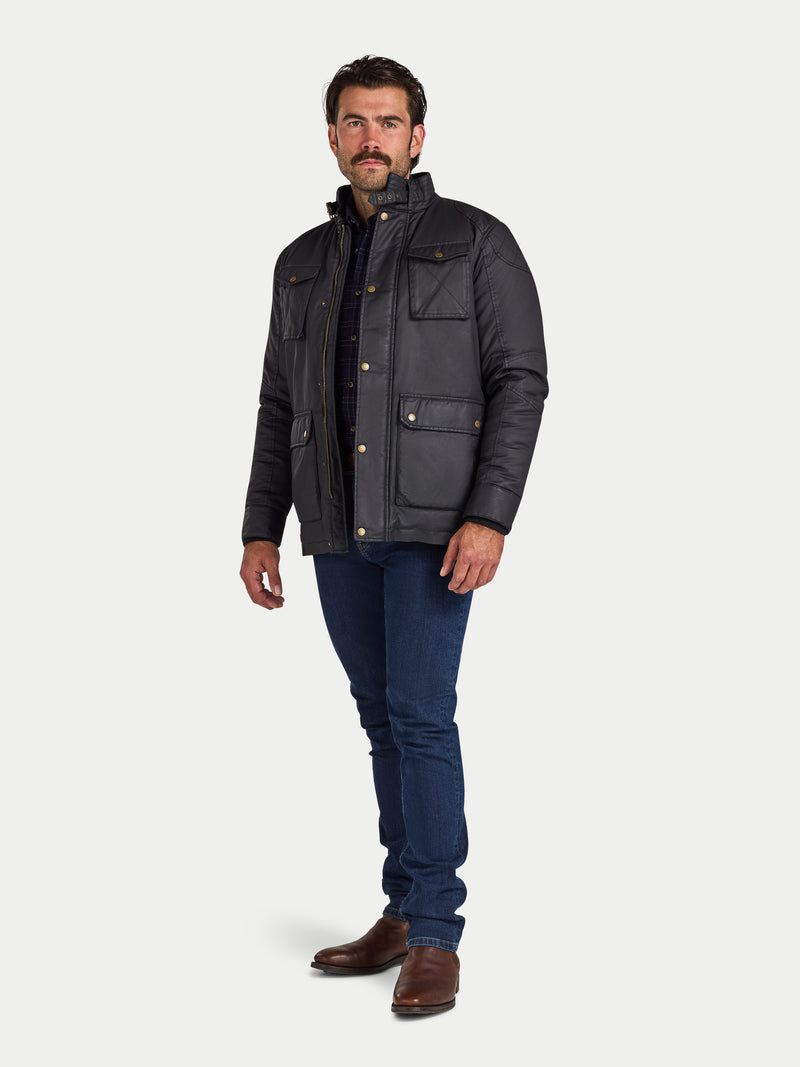 Wax Effect Jacket - Black