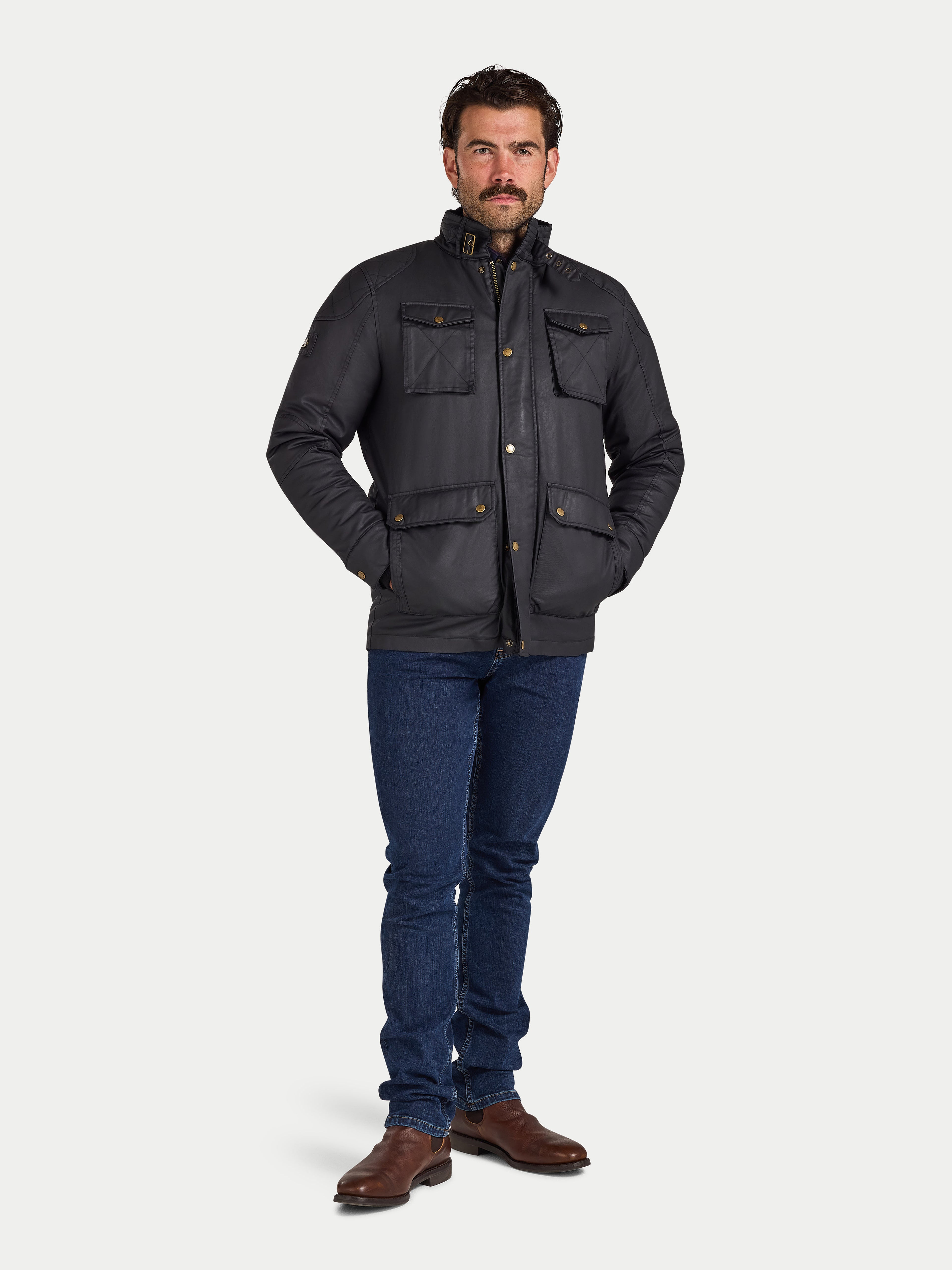 Wax Effect Jacket - Black