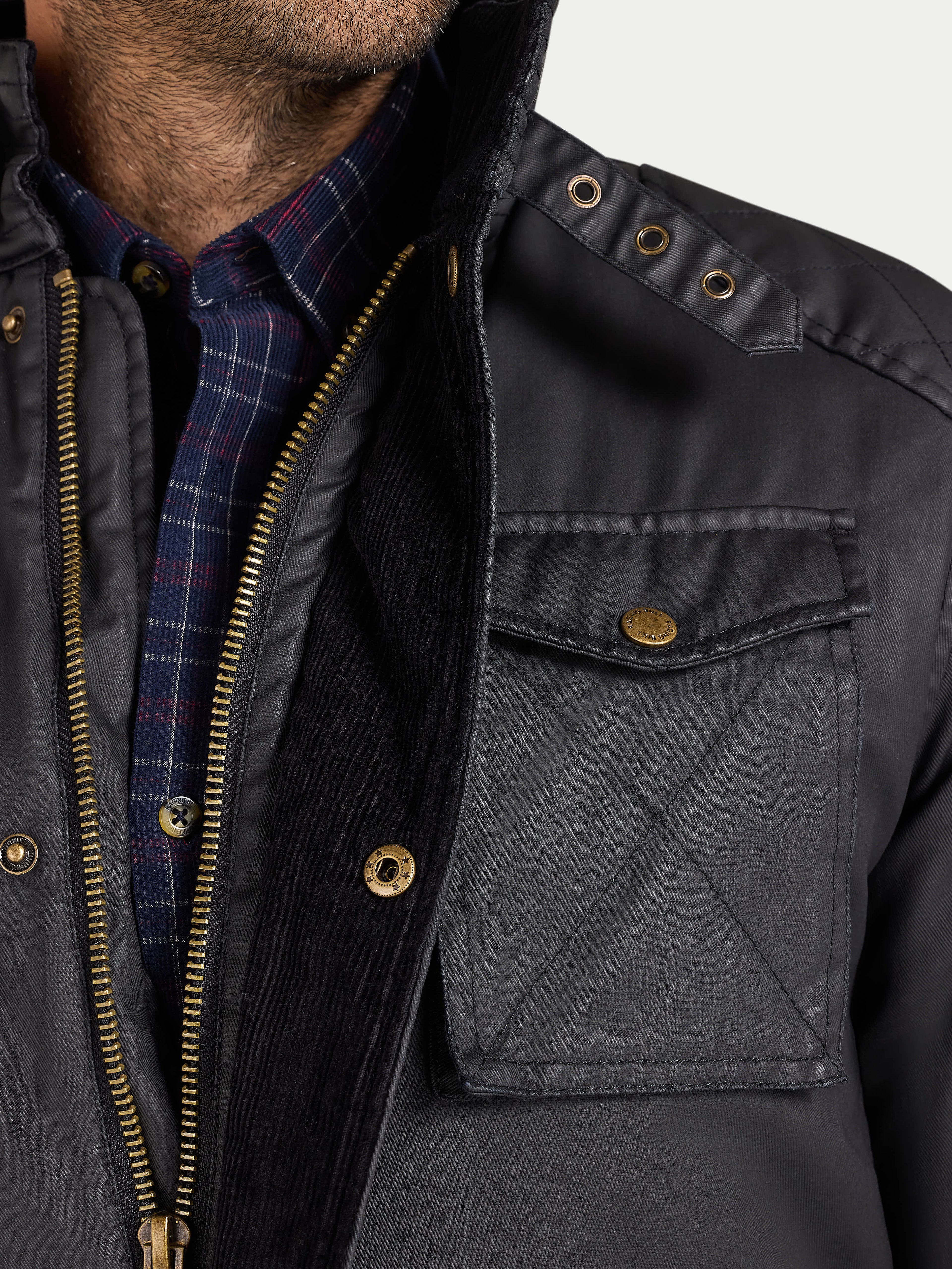 Wax Effect Jacket - Black