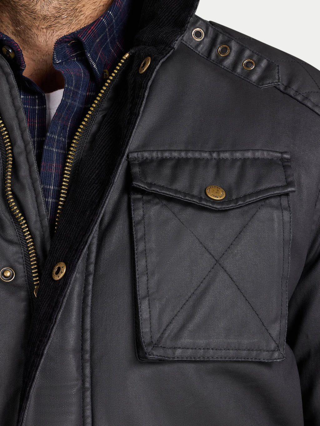 Wax Effect Jacket - Black