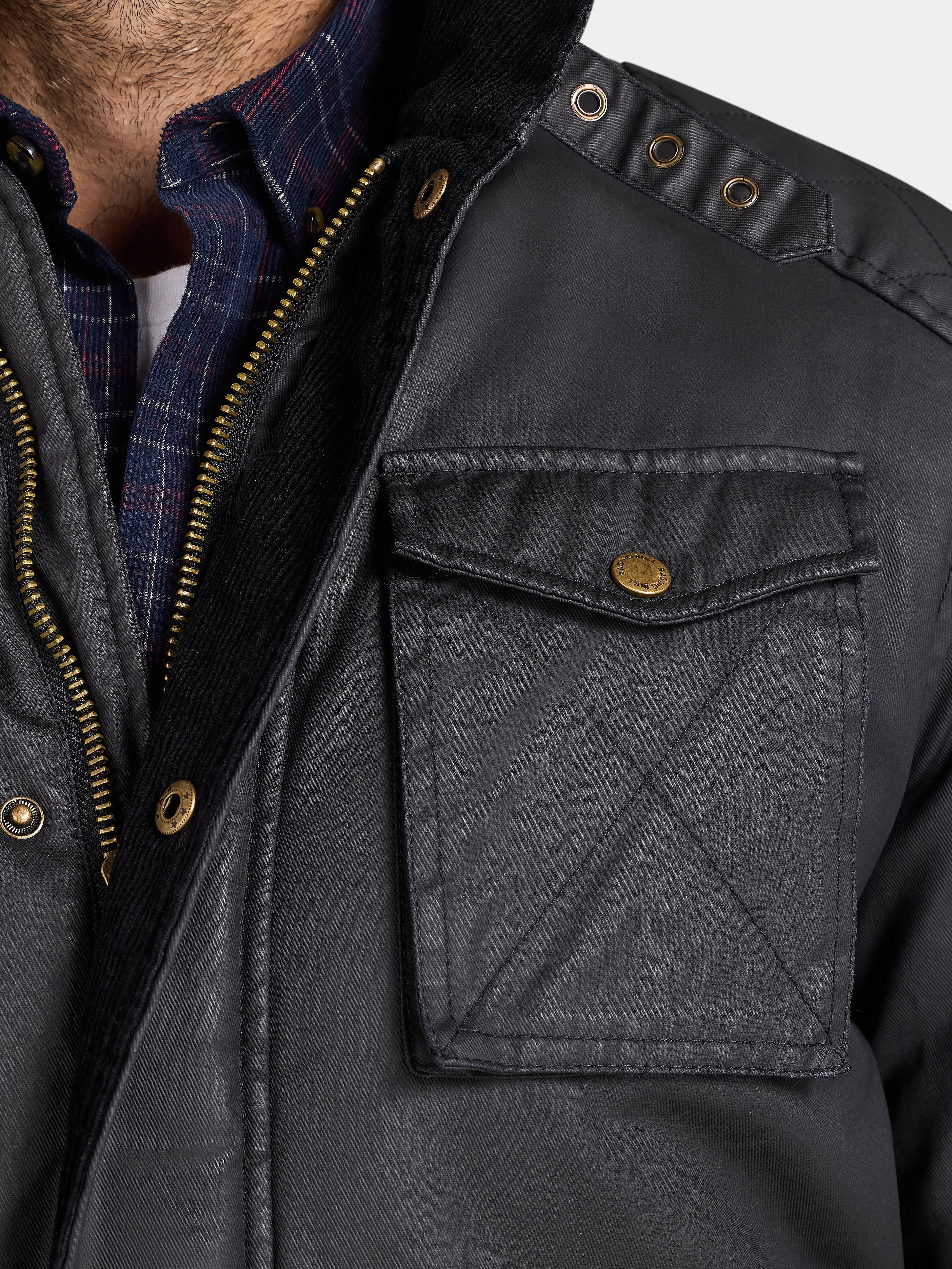 Wax Effect Jacket - Black