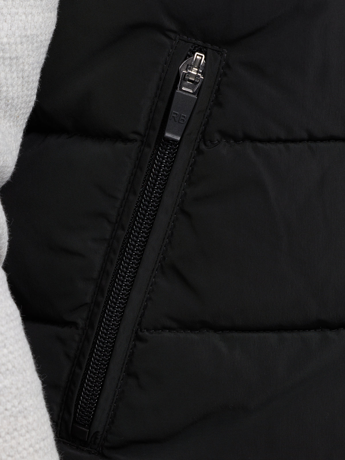 Midweight Quilted Gilet Black Raging Bull Clothing