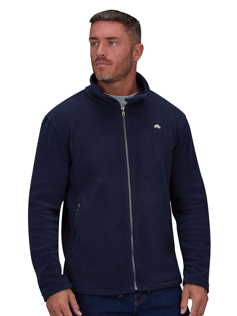 Zip Through Fleece Jacket - Navy