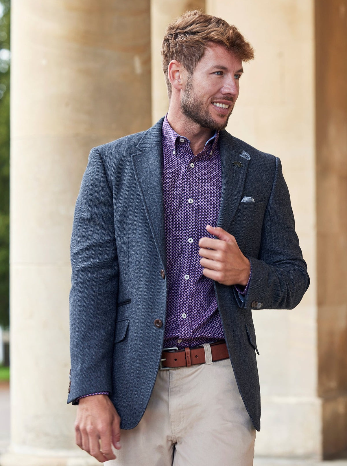 Charcoal-Grey British Wool Blazer