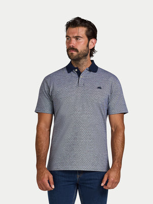 Dobby Jersey Polo - Navy